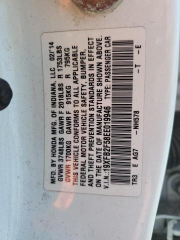 19XFB2F58EE019946 Honda r18z1