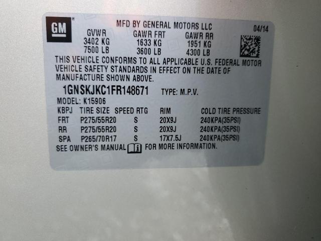 1GNSKJKC1FR148671 Chevrolet SUBURBAN K