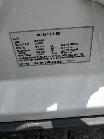 7SAYGDEE1PA110934 Tesla 2023