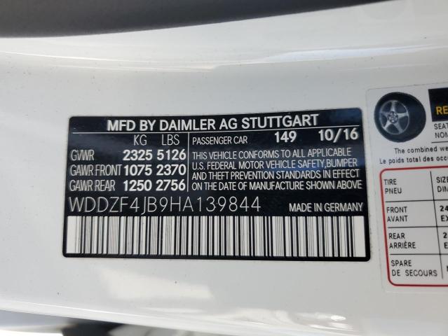 WDDZF4JB9HA139844 Mercedes-Benz m274