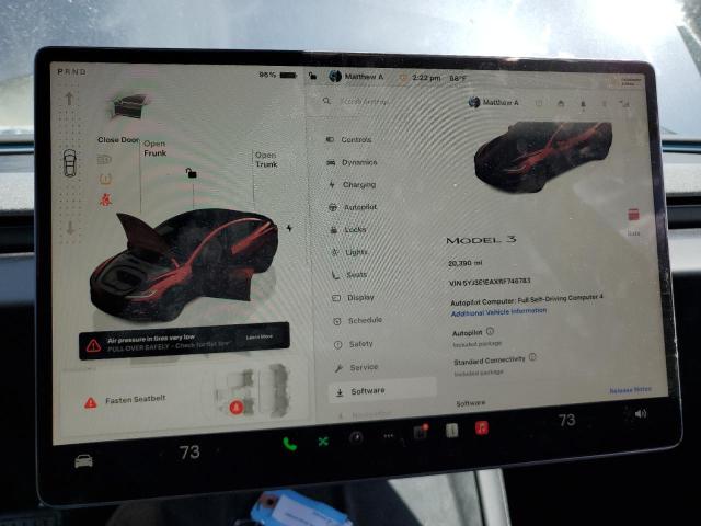 5YJ3E1EAXRF746783 Tesla MODEL 3