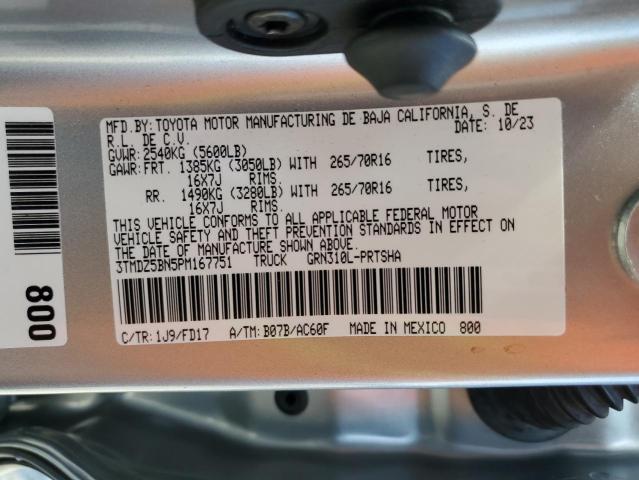 3TMDZ5BN5PM167751 Toyota 2gr-fks