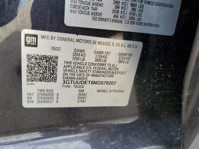 3GTUUDET6NG579207 GMC SIERRA K15