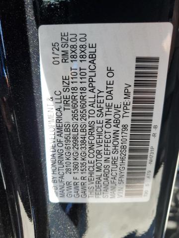 5FNYG1H62SB101798 Honda j35y8