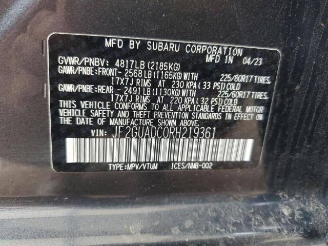 JF2GUADC0RH219361 Subaru na
