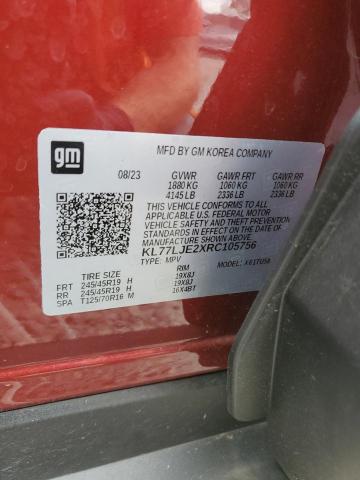 KL77LJE2XRC105756 Chevrolet Trax 2rs