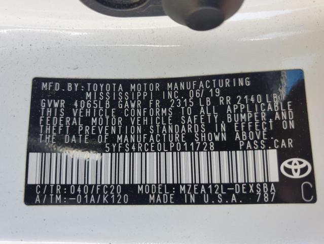 5YFS4RCE0LP011728 Toyota m20-fks