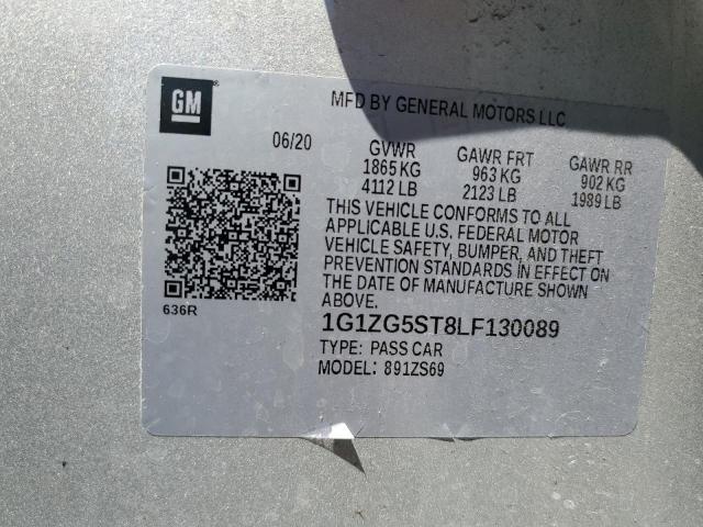 1G1ZG5ST8LF130089 Chevrolet lfv - direct injection, variable valve timing, gen 1
