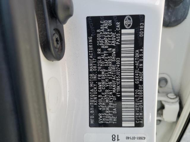 4T1BK1EB5JU274903 Toyota 2gr-fe