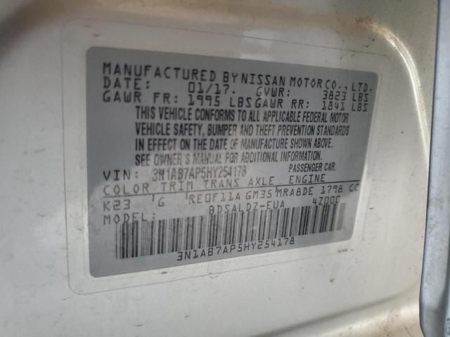 3N1AB7AP5HY254178 Nissan 2017