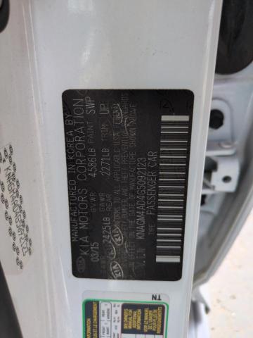 KNAGM4AD4G5092123 KIA OPTIMA HYB