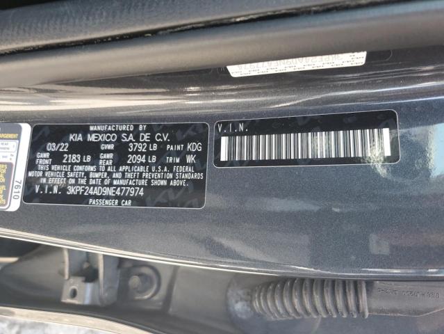 3KPF24AD9NE477974 KIA mpi nu