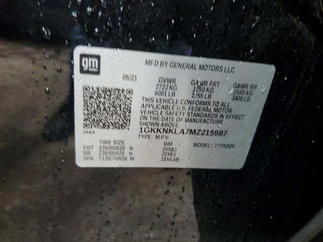 1GKKNKLA7MZ215987 GMC ACADIA SLE