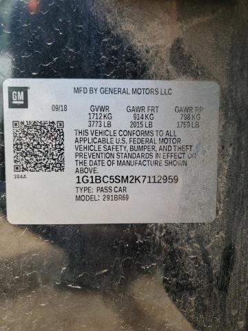 1G1BC5SM2K7112959 Chevrolet le2 -di: direct injection, vvt: variable valve timing, gen, alum