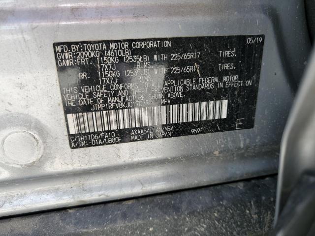 JTMP1RFV8KJ017077 Toyota Rav4 Xle