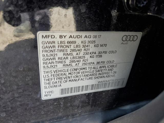 WA1VAAF75JD011223 Audi Q7 PRESTIG