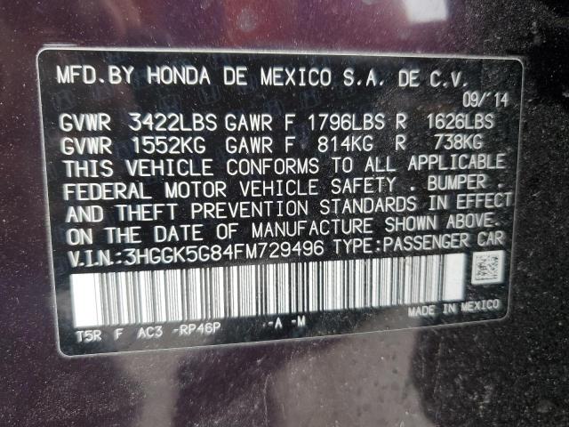 3HGGK5G84FM729496 Honda l15b1