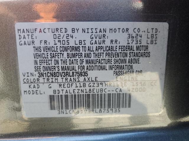 3N1CN8DV3RL875935 Nissan 2024