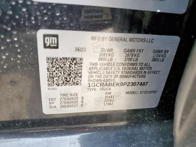 1GCRABEK9PZ307487 Chevrolet Silverado