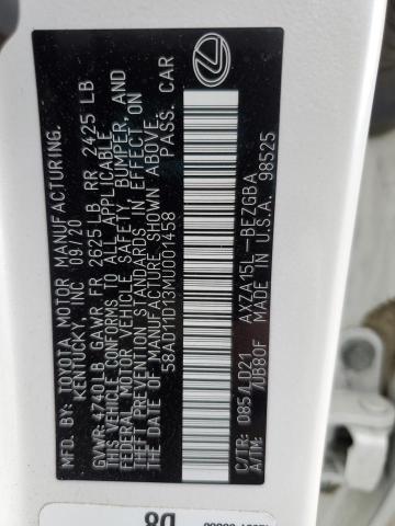 58AD11D13MU001458 Lexus a25a-fks
