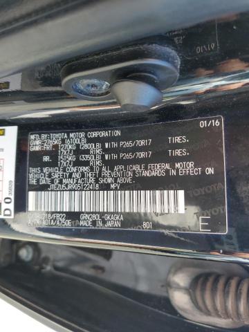 JTEZU5JR9G5122418 Toyota 4RUNNER SR
