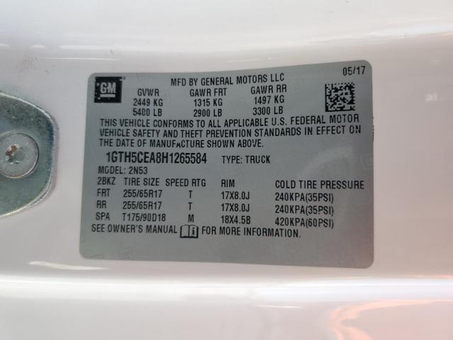 1GTH5CEA8H1265584 GMC lcv - spark ignited direct injection, e85 max, e0-e100, alum, dcvcp, variable valve timing