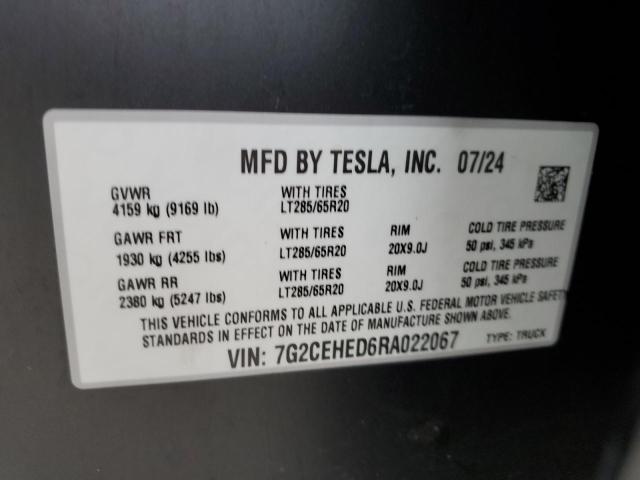 7G2CEHED6RA022067 Tesla Cybertruck