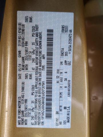 1FMCU0G9XEUD73791 Ford ESCAPE SE