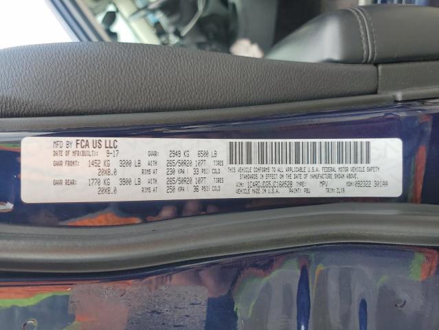 1C4RDJDG5JC160528 Dodge DURANGO GT