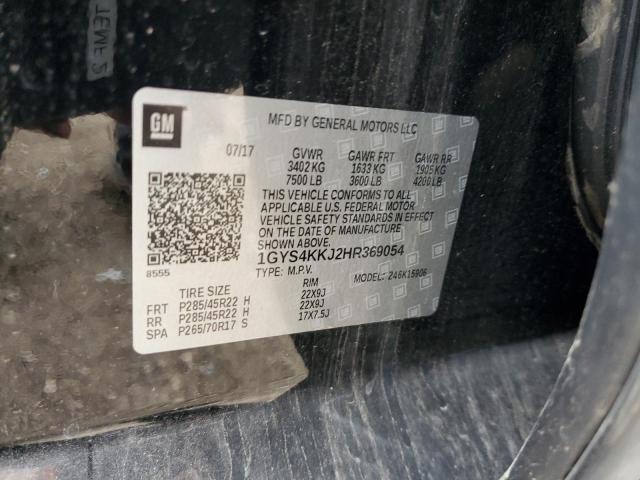 1GYS4KKJ2HR369054 Cadillac l86 -sidi: spark ignition direct injection, vvt: variable valve timing, afm, e85 max, alum
