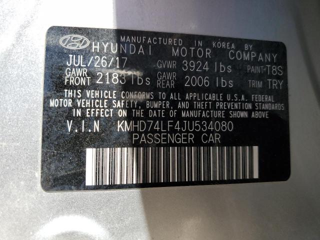 KMHD74LF4JU534080 Hyundai mpi nu