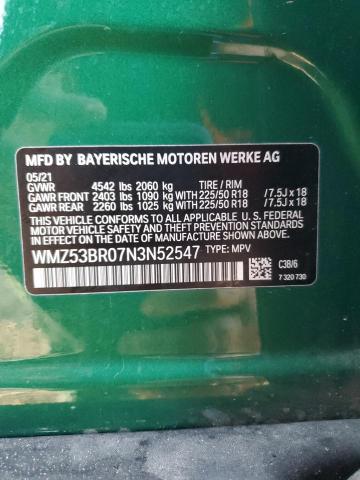WMZ53BR07N3N52547 Mini Countryman
