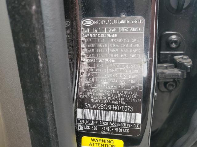 SALVP2BG6FH076073 Land Rover lev3 sulev30