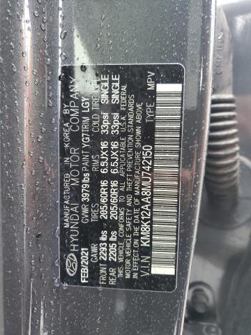 KM8K12AA8MU742150 Hyundai mpi nu