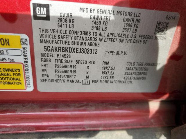 5GAKRBKDXEJ302313 Buick Enclave