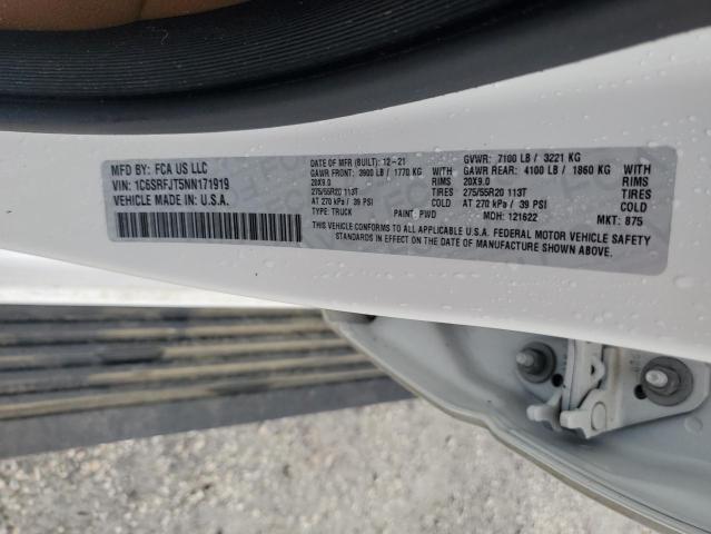 1C6SRFJT5NN171919 RAM 1500 Laram