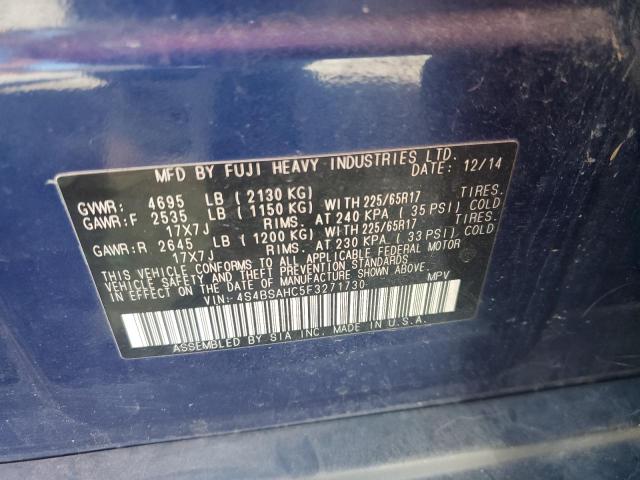 4S4BSAHC5F3271730 Subaru 2.5l u5