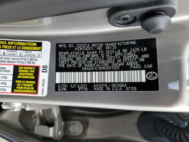58ADA1C16MU001262 Lexus a25a-fxs, 3nm