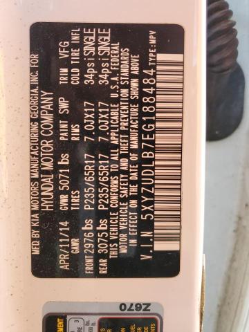 5XYZUDLB7EG188484 Hyundai gdi theta