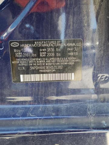 5NPDH4AE9EH535382 Hyundai ELANTRA SE