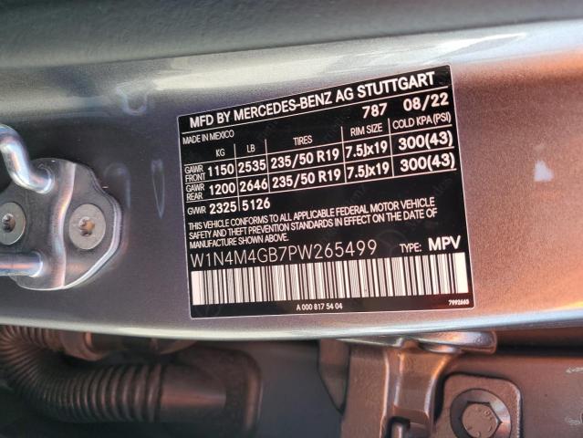 W1N4M4GB7PW265499 Mercedes-Benz m260
