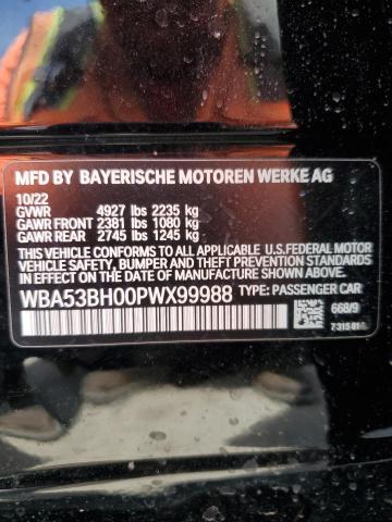 WBA53BH00PWX99988 BMW 530 I