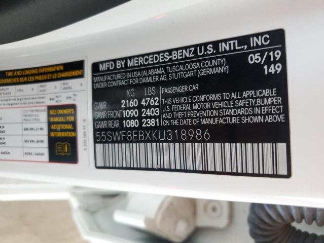 55SWF8EBXKU318986 Mercedes-Benz m264