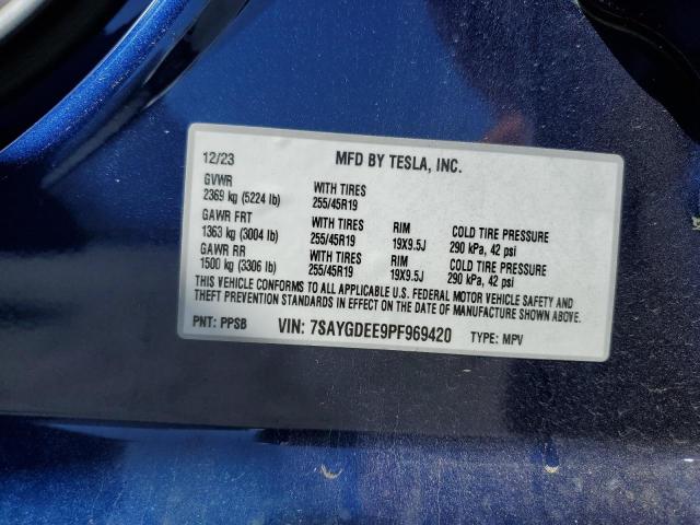 7SAYGDEE9PF969420 Tesla 2023
