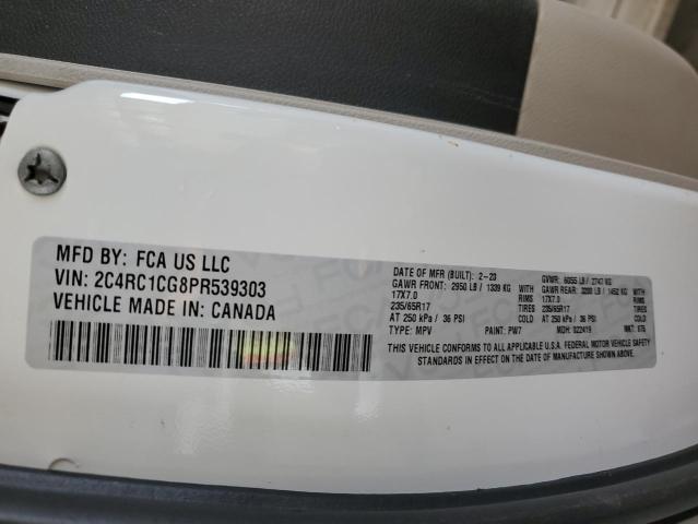 2C4RC1CG8PR539303 Chrysler Voyager