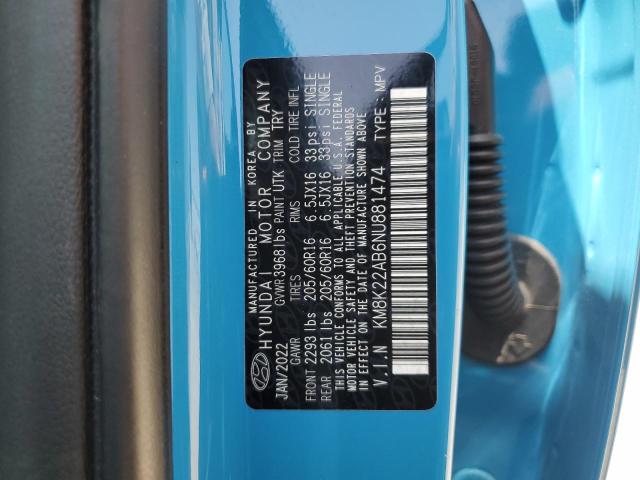 KM8K22AB6NU881474 Hyundai mpi nu pe