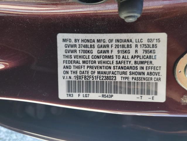 19XFB2F51FE238023 Honda Civic Lx