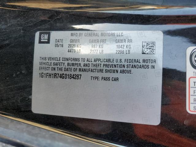 1G1FH1R74G0184287 Chevrolet CAMARO SS