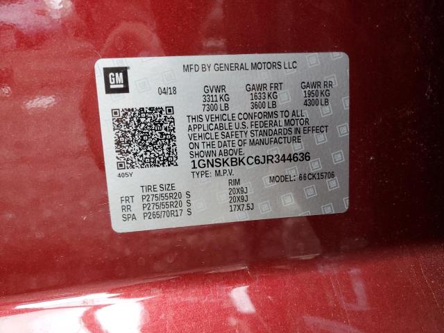 1GNSKBKC6JR344636 Chevrolet TAHOE K150