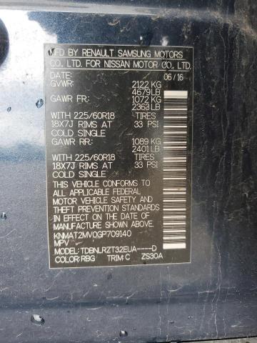KNMAT2MV0GP709140 Nissan 2016